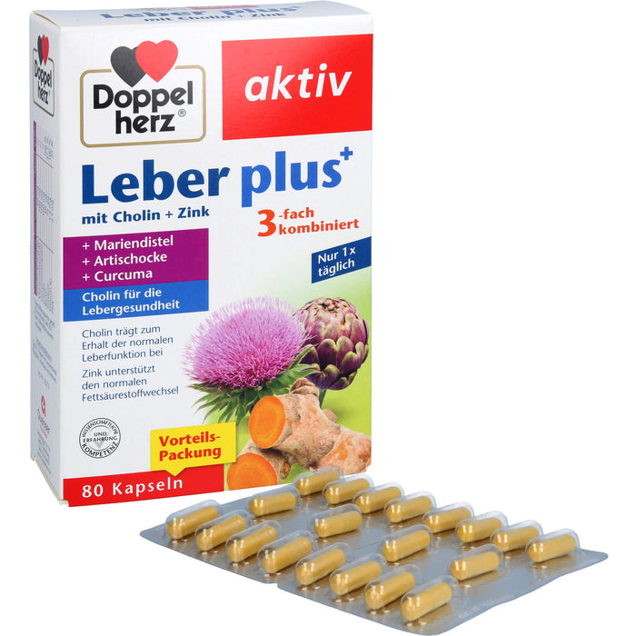 Doppelherz Leber plus, 80 St KAP