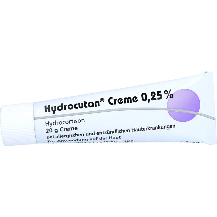 Hydrocutan Creme 0,25 % bei allergischen und entzündlichen Hauterkrankungen, 20 g Creme