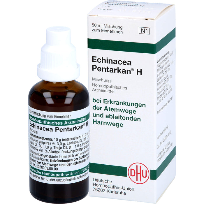 DHU Echinacea Pentarkan H Mischung bei Erkrankungen der Atemwege und ableitenden Harnwege, 50 ml Lösung