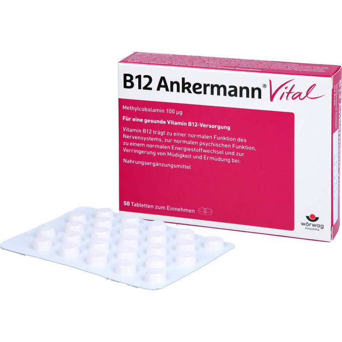 B12 Ankermann Vital Tabletten, 50 pcs. Tablets