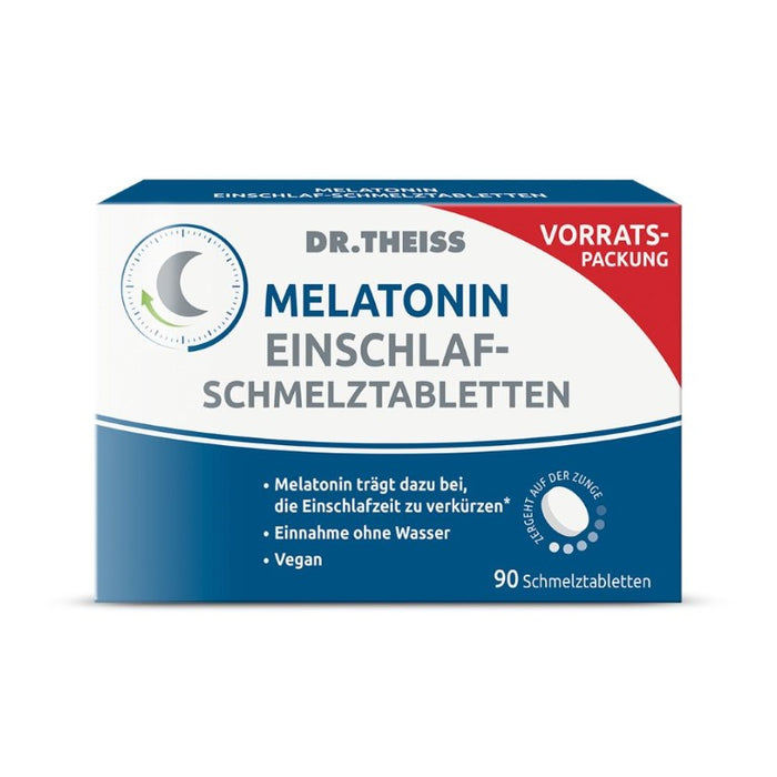 DR. THEISS Melatonin Einschlaf-Schmelztabletten, 90 pcs. Tablets