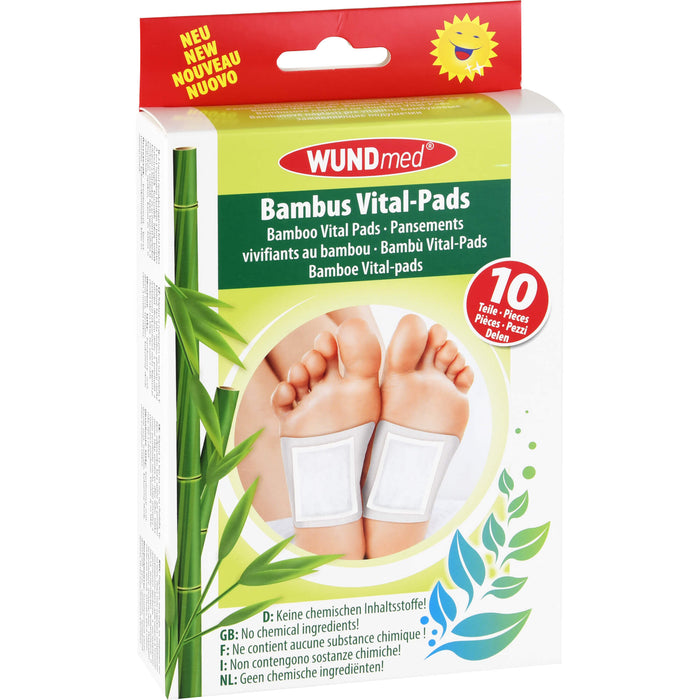 WUNDmed Bambus Vital-Pads zum Auftragen auf die Füße, 10 pc Pansement