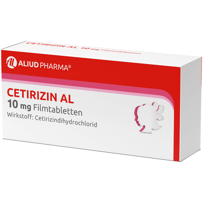 CETIRIZIN AL 10 mg Filmtabletten bei allergischen Erkrankungen, 20 St. Tabletten