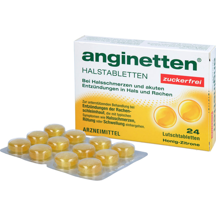 anginetten Halstabletten zuckerfrei, 24 St. Tabletten