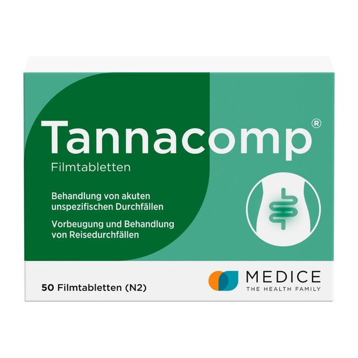 Tannacomp Filmtabletten bei Durchfall, 50 pc Tablettes