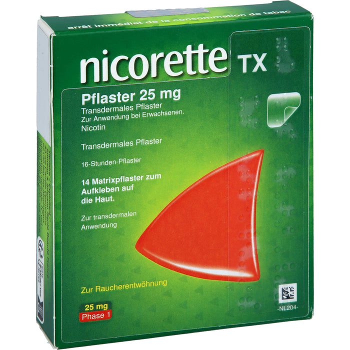 Nicorette TX kohlpharma Pflaster 25 mg, 14 St PFT