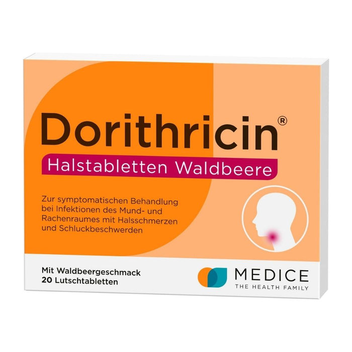 Dorithricin Halstabletten Waldbeere, 20 pcs. Tablets