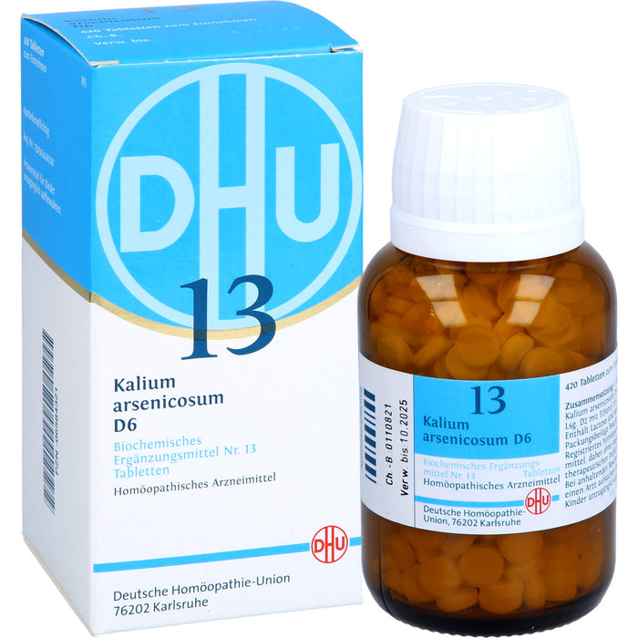 DHU Schüßler-Salz Nr. 13 Kalium arsenicosum D6 Tabletten, 420 pc Tablettes