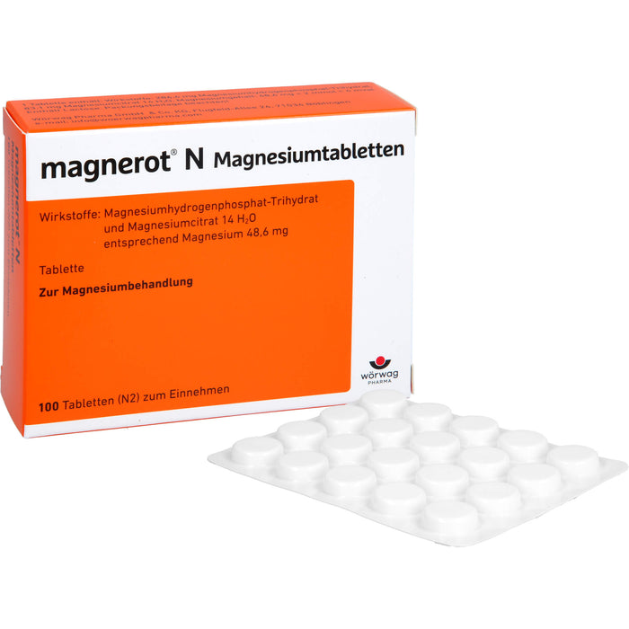 magnerot N Magnesiumtabletten, 100 pc Tablettes