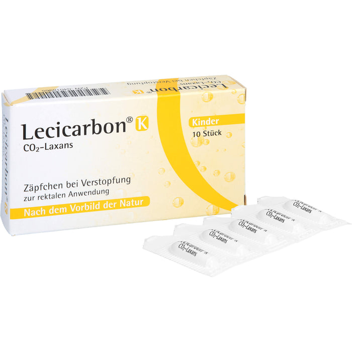 Lecicarbon K CO2-Laxans (Kinderzäpfchen), 10 pc Suppositoires