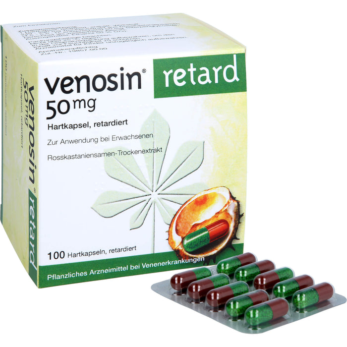 Venosin Orifarm retard Hartkapseln gegen Schmerzen, Schwellungen und Schweregefühl in den Beinen, 100 pcs. Capsules