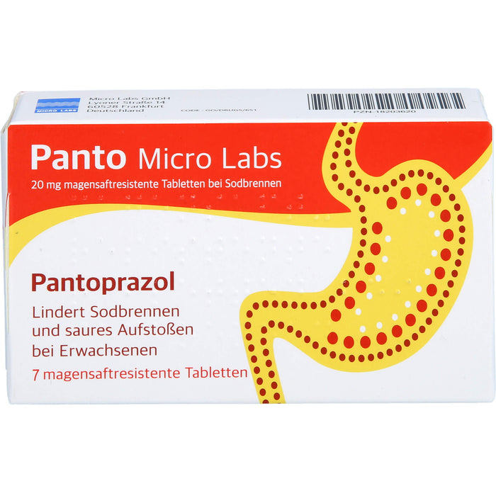 Panto Micro Labs 20mg Tmr, 7 St TMR