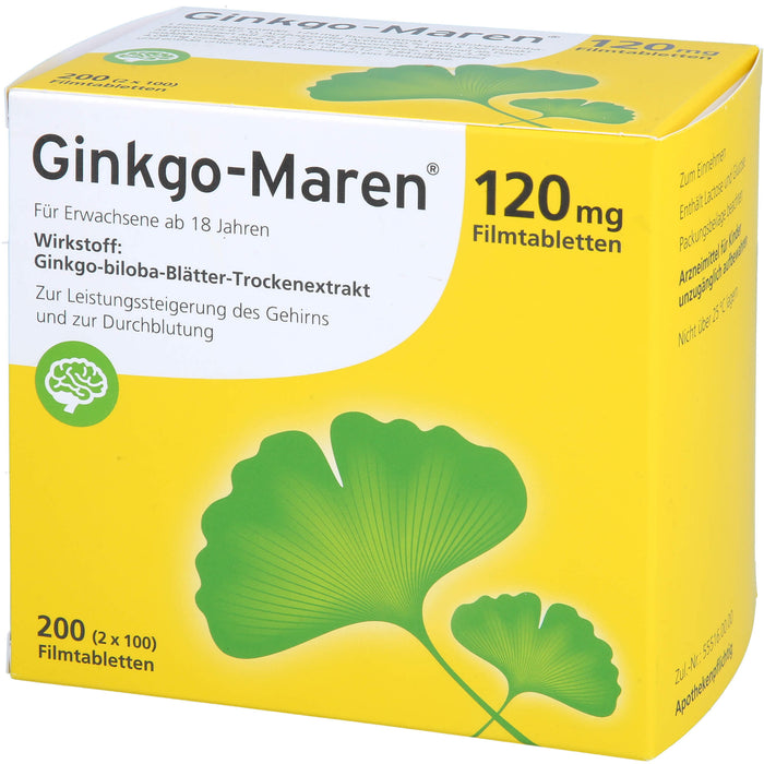 Ginkgo-Maren 120 mg Filmtabletten, 200 St FTA