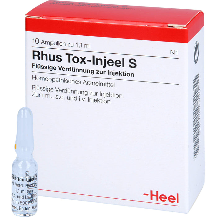 Rhus Tox-Injeel S flüssige Verdünnung, 10 pc Ampoules