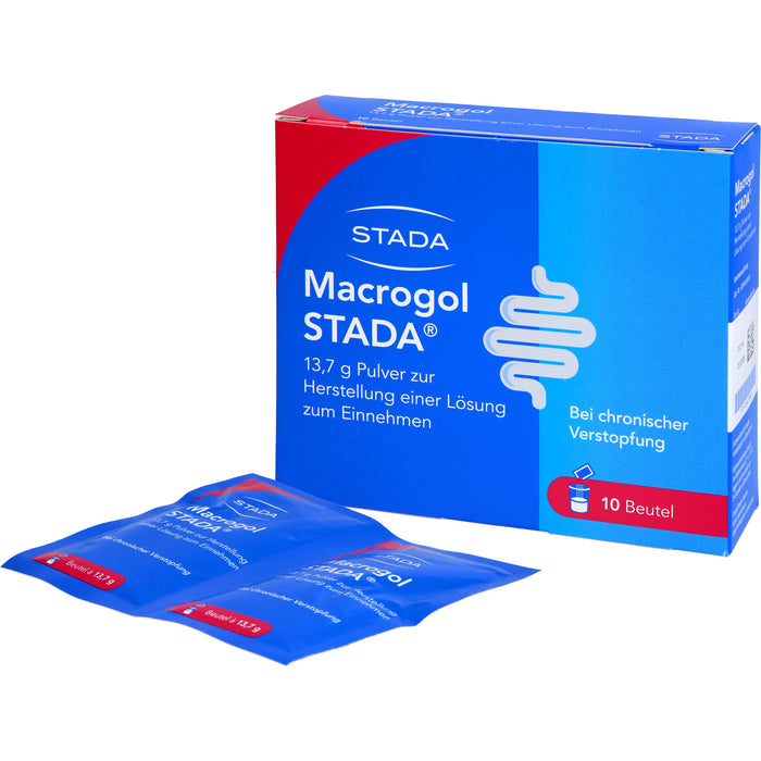 STADA Macrogol 13,7 g Pulver bei chronischer Verstopfung, 10 pc Sachets