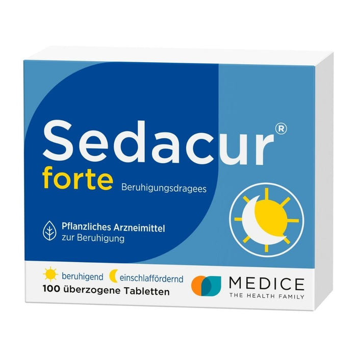 Sedacur forte Beruhigungsdragees einschlaffördernd, 100 pc Tablettes