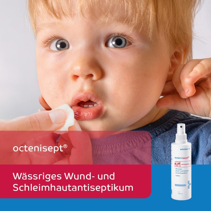 octenisept mit Sprühpumpe - wässriges Wund- und Schleimhautantiseptikum mit guter Verträglichkeit, schmerzfreier Anwendung und schneller Wirkung, 250 ml Solution