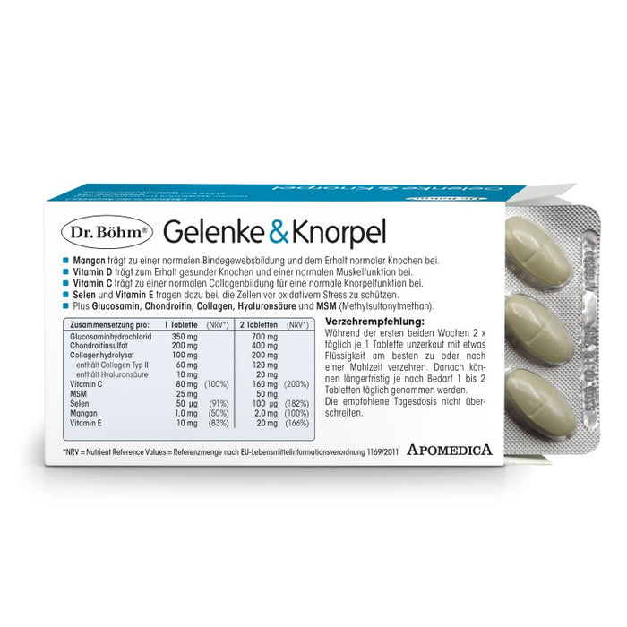 Dr Böhm Gelenke & Knorpel Tabletten, 120 pc Tablettes