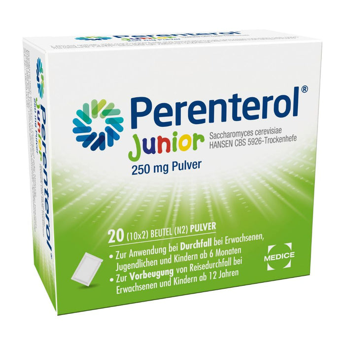 Perenterol Junior 250 mg Pulver bei Durchfall, 20 St. Beutel