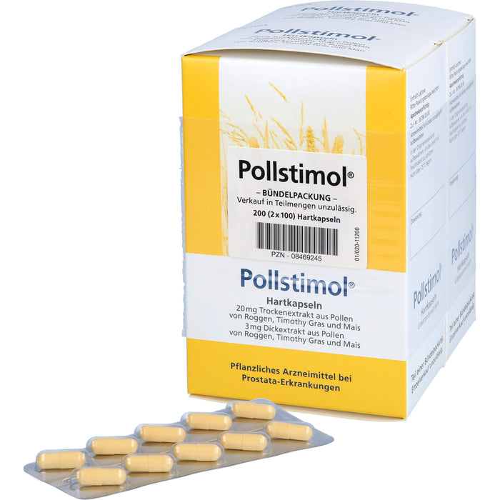 Pollstimol Hartkapseln bei Prostata-Erkrankungen, 200 pcs. Capsules