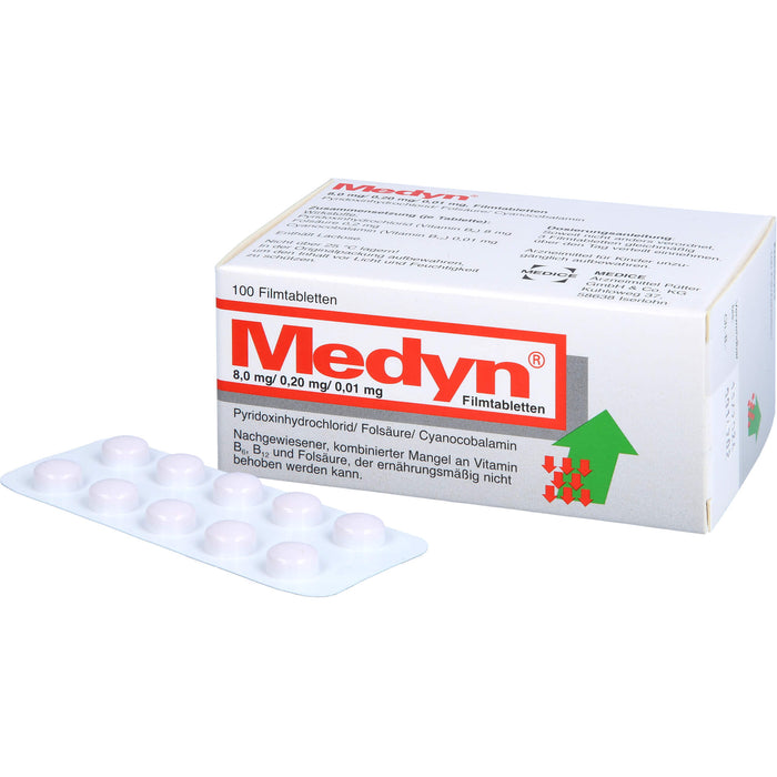 Medyn 8,0 mg/0,20 mg/0,01 mg, Filmtabletten, 100 pcs. Tablets