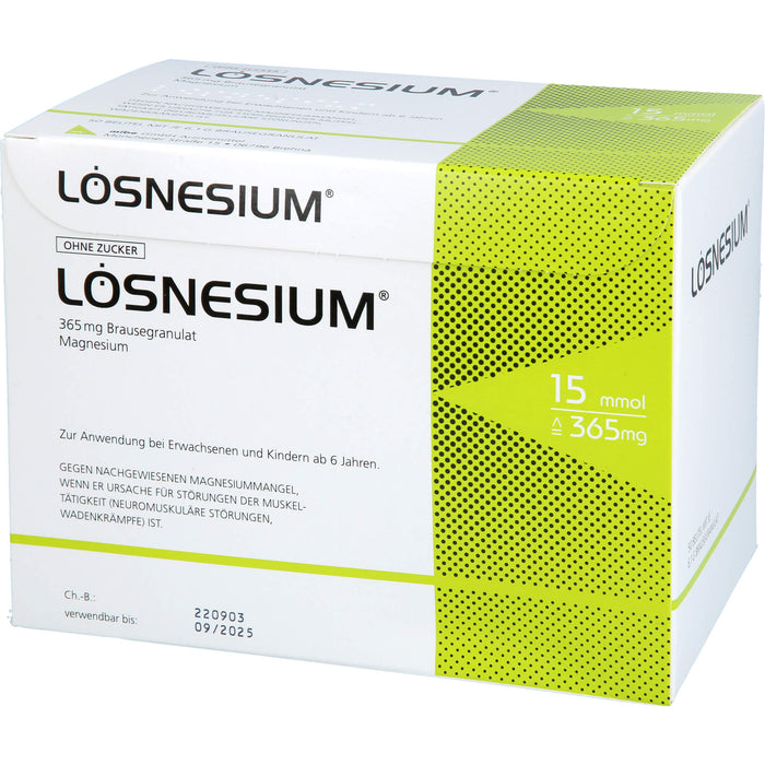 LÖSNESIUM Brausegranulat bei Magnesiummangel, 50 pcs. Sachets