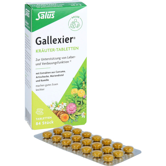 Gallexier Kräuter-Tabletten, 84 St. Tabletten