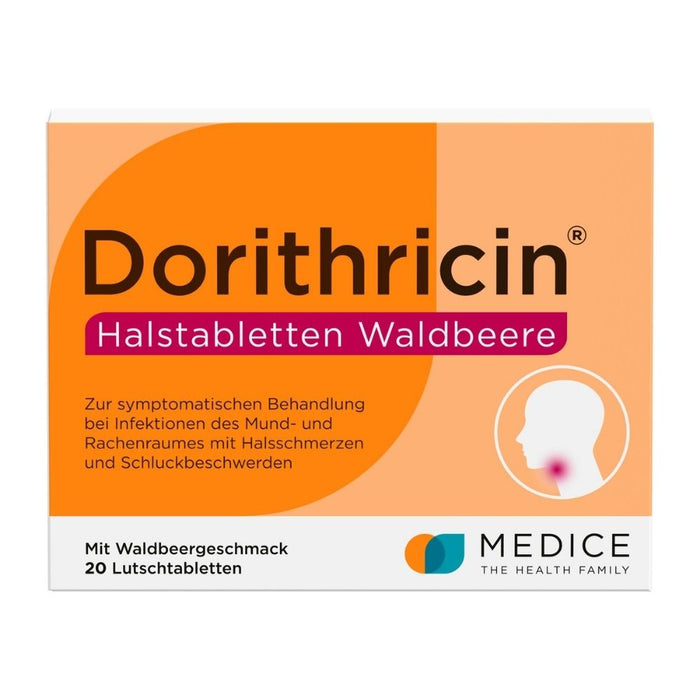 Dorithricin Halstabletten Waldbeere, 20 pcs. Tablets