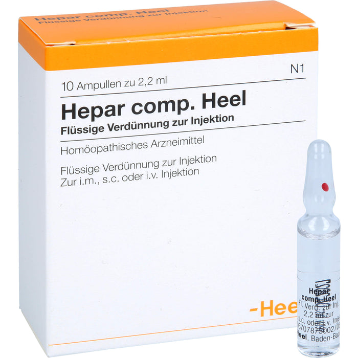 Hepar comp. Heel Ampullen, 10 pcs. Ampoules