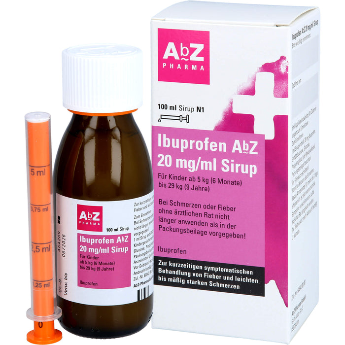 Ibuprofen AbZ 20mg/ml Sirup, 100 ml Solution