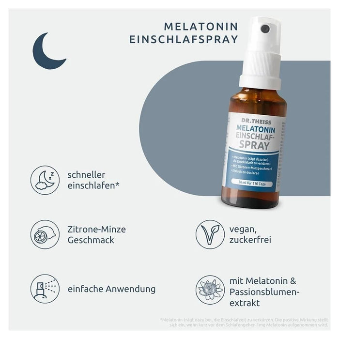 DR. THEISS Melatonin Einschlaf-Spray, 30 ml Spray