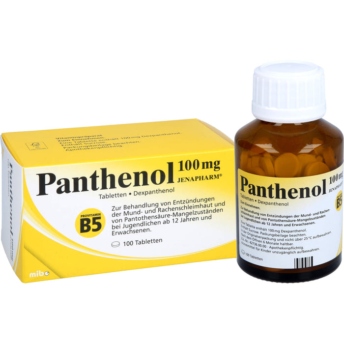 Panthenol 100 mg JENAPHARM Tabletten, 100 St. Tabletten