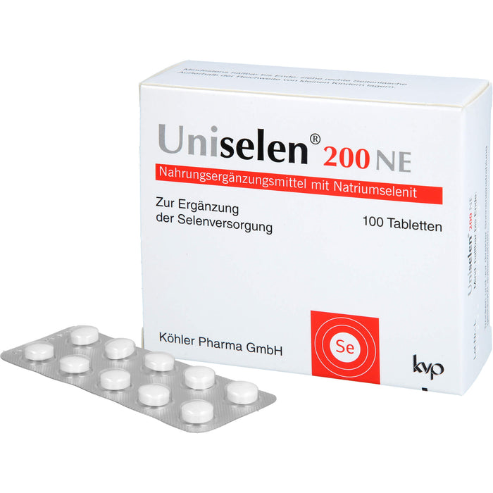 Köhler Pharma Uniselen 200 NE Tabletten, 100 pc Tablettes