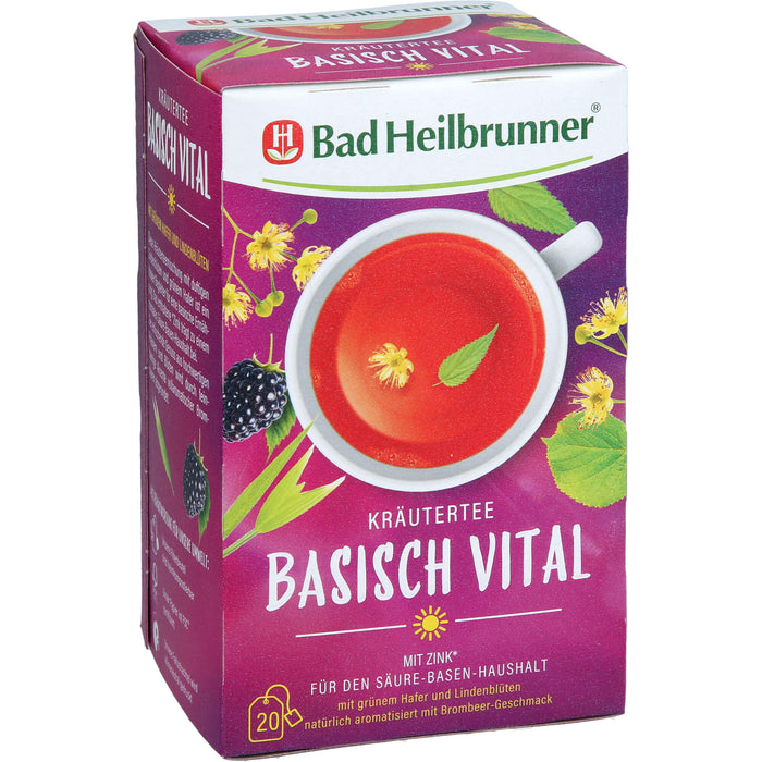 Bad Heilbrunner Basisch Vital Tee, 20X2 g FBE