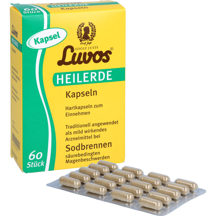 Luvos Heilerde Kapseln bei Sodbrennen, 60 pcs. Capsules