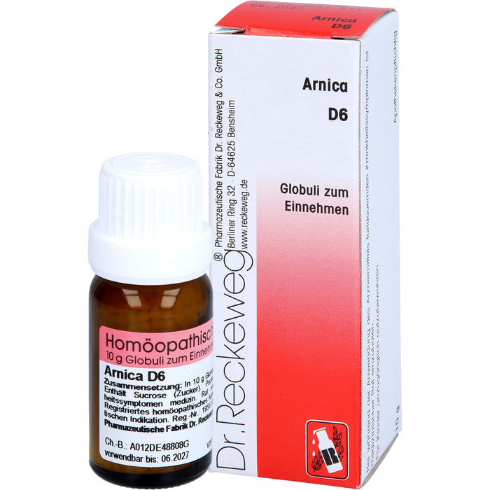 DR. RECKEWEG & CO Arnica D 6 Globuli, 10 g Globules