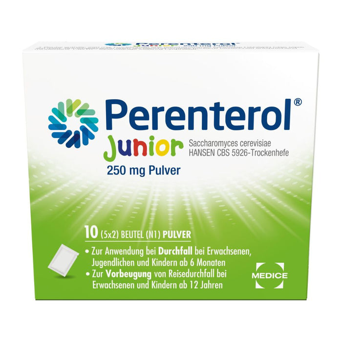 Perenterol Junior 250 mg Pulver bei Durchfall, 10 St. Beutel