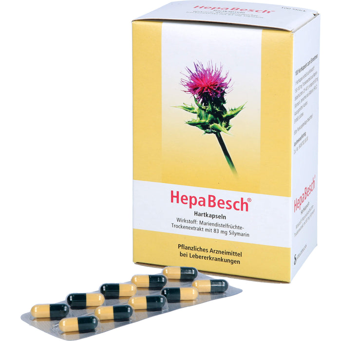 HepaBesch Hartkapseln bei Lebererkrankungen, 100 pc Capsules