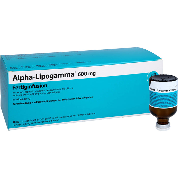 Alpha-Lipogamma 600 mg Fertiginfusion, 10X50 ml INF