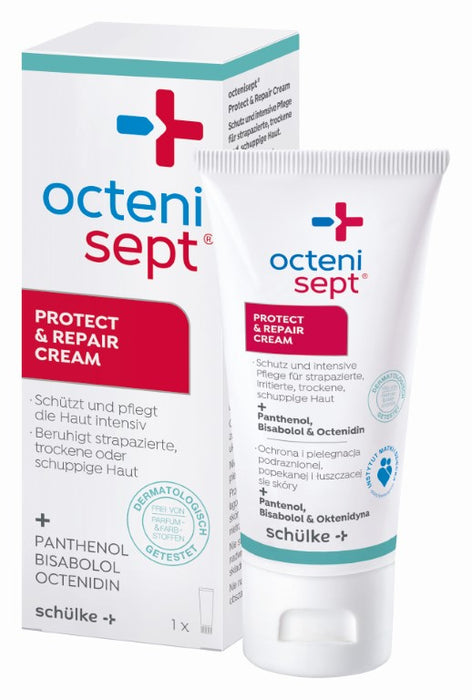 octenisept protect & repair cream - Wund- und Heilcreme zum Schutz und zur Pflege empfindlicher, trockener und rissiger Haut mit Panthenol, 50 ml Solution