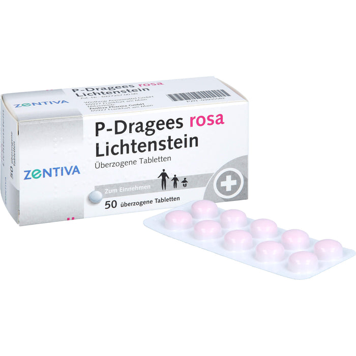 P-Dragees rosa Lichtenstein Tabletten, 50 pcs. Tablets