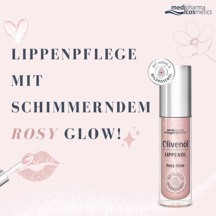 Olivenöl Lippenöl Rosy Glow, 4 ml, 4 ml Öl