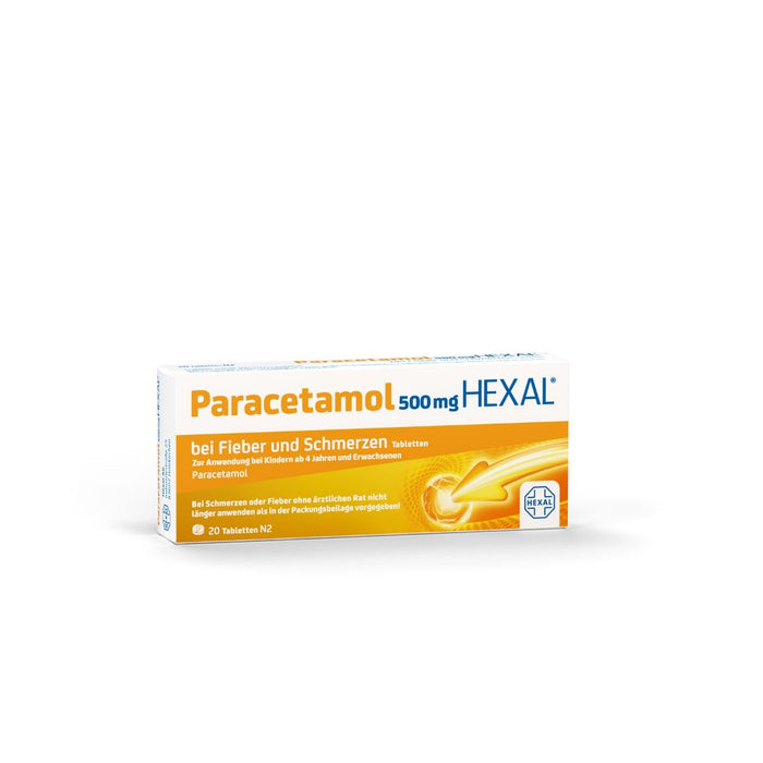 Paracetamol HEXAL 500 mg Tabletten, 20 pcs. Tablets