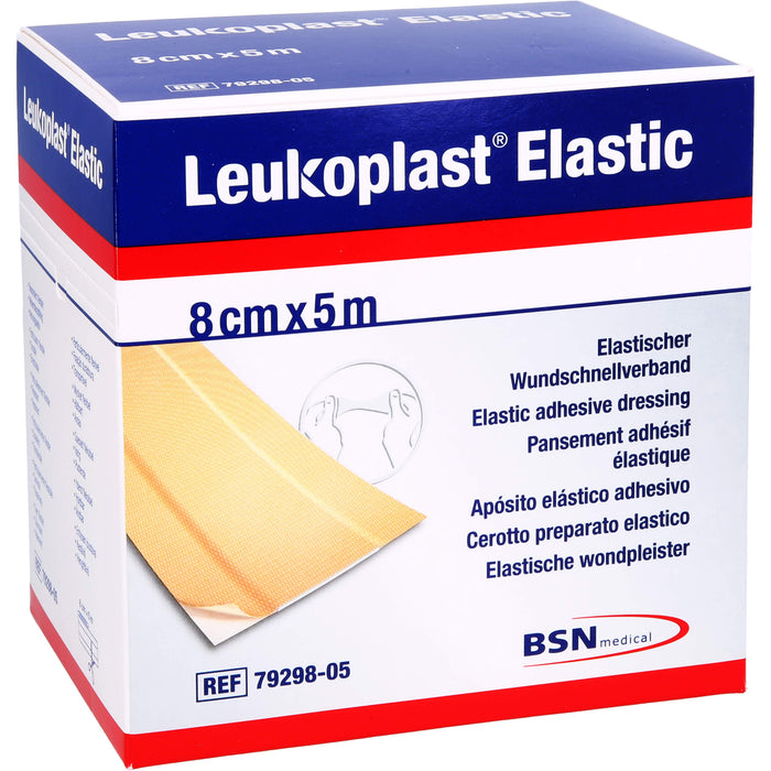 Leukoplast Elastic Pflaster 8 cm x 5 m Rolle, 1 St PFL