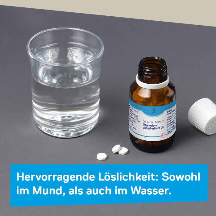 DHU Schüßler-Salz Nr. 7 Magnesium phosphoricum D6 – Das Mineralsalz der Muskeln und Nerven – das Original – umweltfreundlich im Arzneiglas, 80 pc Tablettes